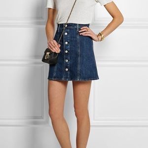 Alexa Chung x AG Jeans The Kety Denim Skirt XS